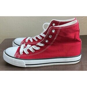 Red Canvas Adokoo High Top Sneakers ZY-K21020 Womens Size 10